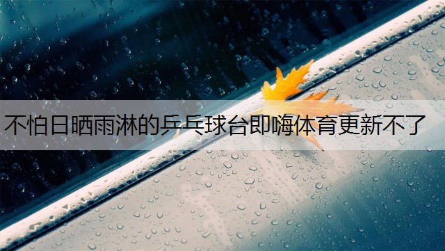 不怕日晒雨淋的乒乓球台即嗨体育更新不了